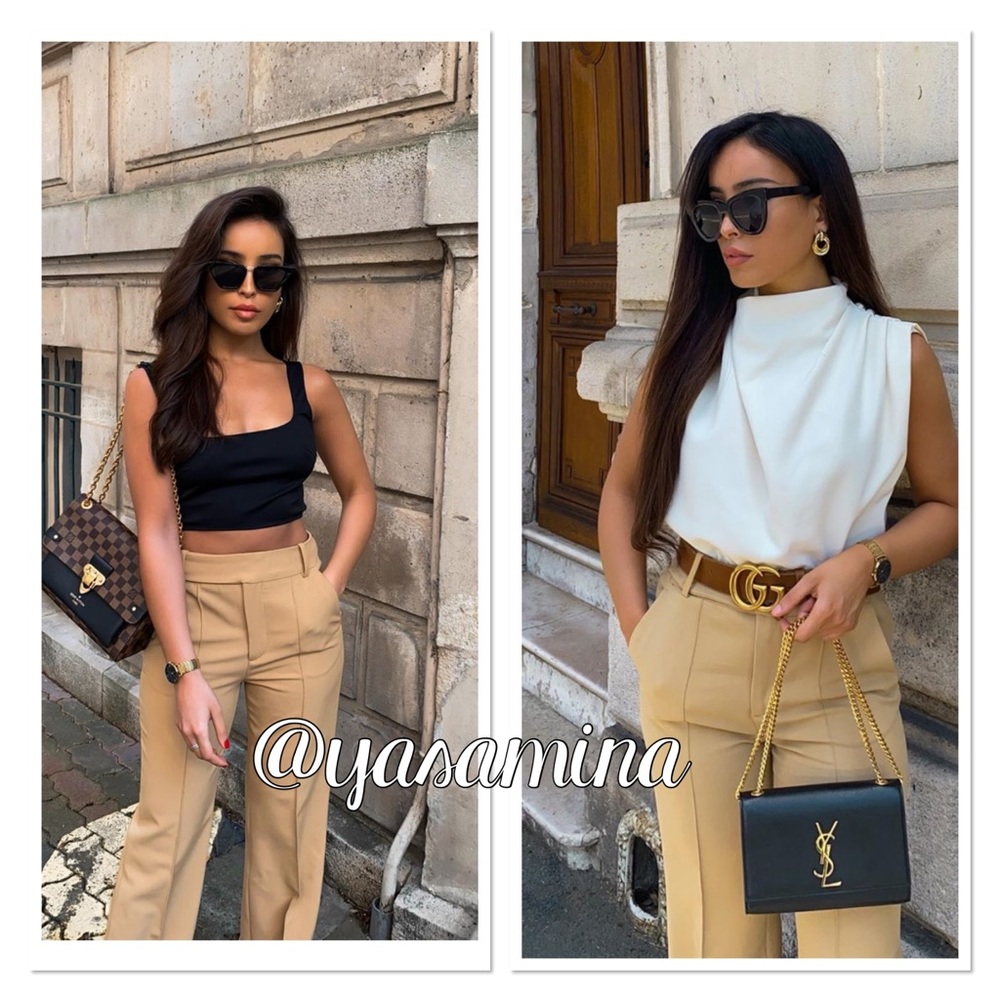 Last🔥Zara flare pants bloggers favorite - Picture 15 of 16